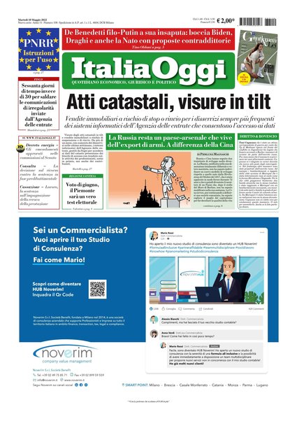 Italia oggi : quotidiano di economia finanza e politica